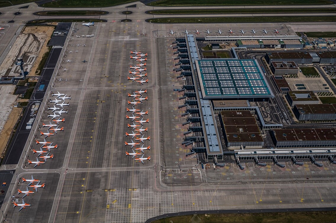 Statki powietrzne na lotnisku